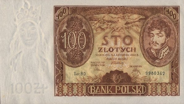 Hình ảnh tờ tiền zloty.