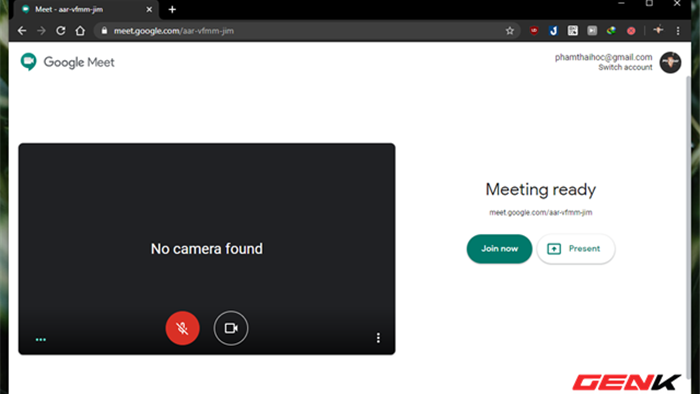 Cách chia sẻ nhanh màn hình duyệt web bằng Google Meet - Ảnh 3.