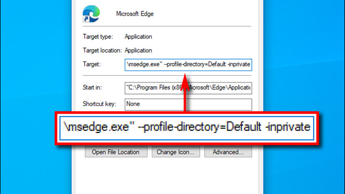 Mách bạn cách luôn mở Microsoft Edge trong chế độ duyệt web ẩn danh (InPrivate) trên Windows 10