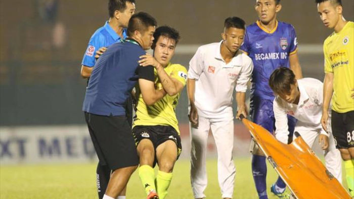 Sao trẻ Hà Nội FC dập dây chằng, nghỉ thi đấu 4 tuần - 1