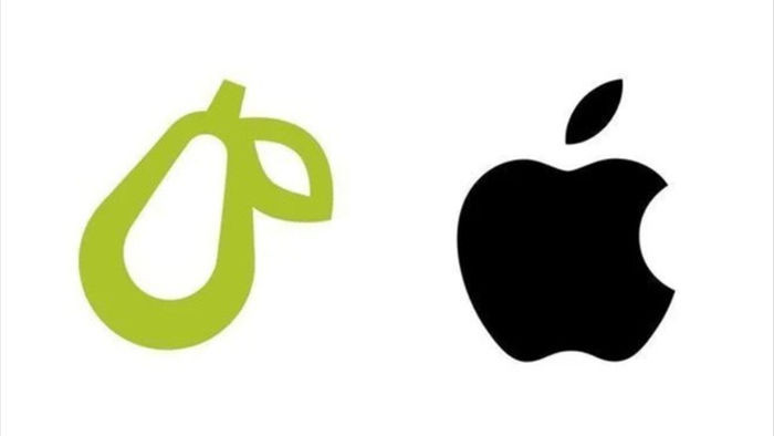 Apple cho rằng logo quả lê này giống với quả táo của mình, yêu cầu công ty sử dụng phải thay đổi thiết kế - Ảnh 1.