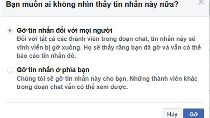 Facebook cho phép xóa tin nhắn đã gửi vô thời hạn trên Messenger - 2 Facebook cho phép xóa tin nhắn đã gửi vô thời hạn trên Messenger - 2