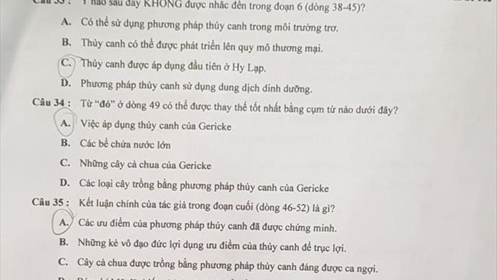 Đề kiểm tra tư duy vào ĐH Bách khoa Hà Nội dài 21 trang - 13