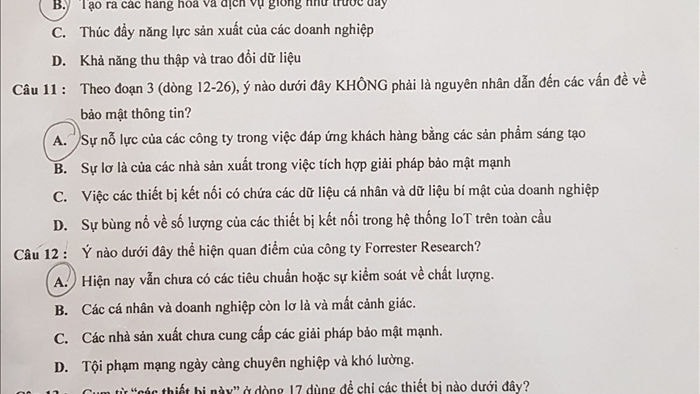 Đề kiểm tra tư duy vào ĐH Bách khoa Hà Nội dài 21 trang - 5