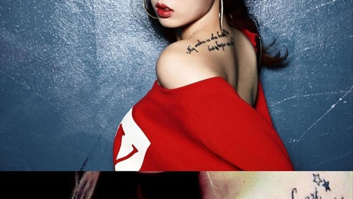 HyunA Ins Series Colorful Rainbow Expression Tattoo Sticker Face Hand  Lovely Body Art Fake Tatoo Temporary Waterproof
