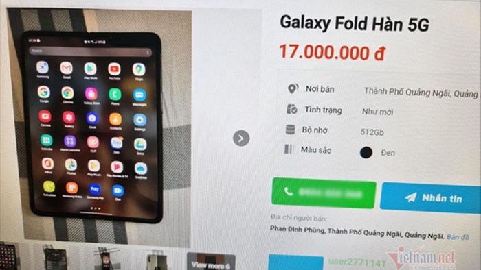 Galaxy Fold rao bán đầy trên mạng, mất nửa giá chỉ sau một năm - 1 Galaxy Fold rao bán đầy trên mạng, mất nửa giá chỉ sau một năm - 1