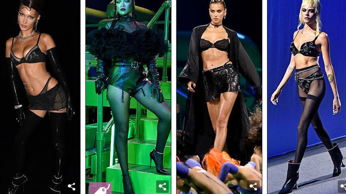 Bella Hadid, Paris Hilton... bốc lửa trong show diễn của Rihanna - 1