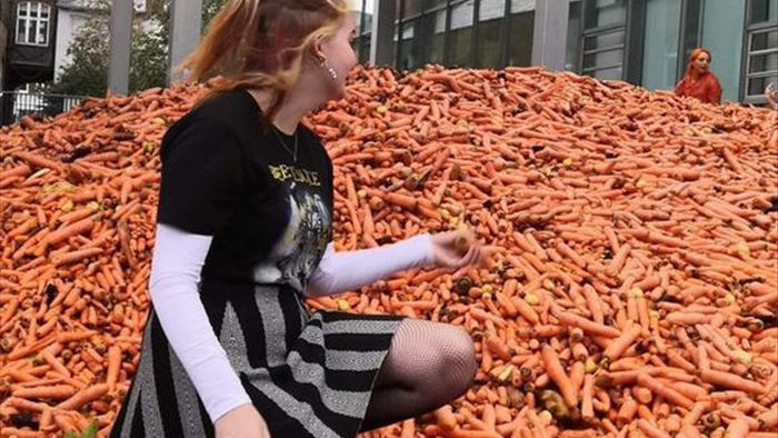 Đổ ra đường 29 tấn cà rốt để làm nghệ thuật - 2