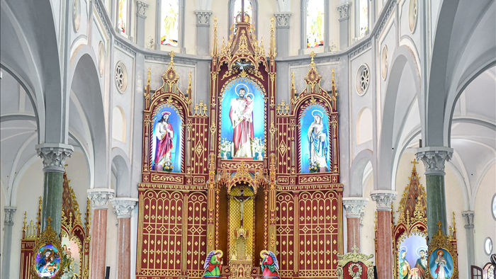 Đền Thánh Sa Châu - nhà thờ Nam Định đẹp uy nghi như ở trời Âu - 8
