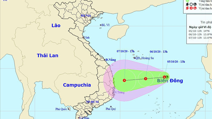 Vùng áp thấp nhiệt đới sẽ gây mưa rất to và kéo dài ở Trung Bộ - 1