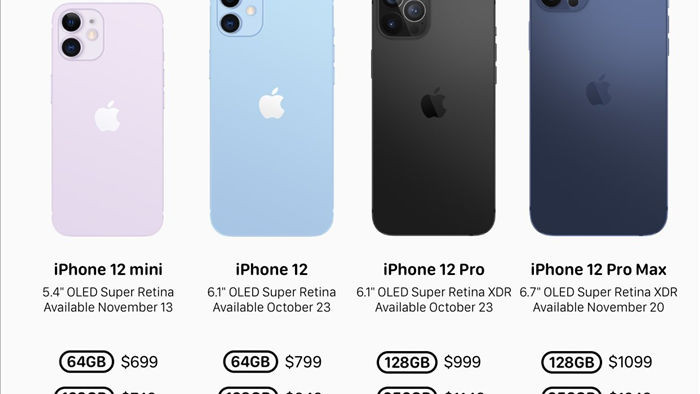 iPhone 12 giá rẻ nhất từ 699 USD, đắt nhất 1.499 USD? - 1