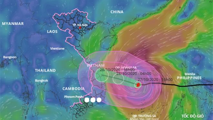 Trực tiếp: Tâm bão số 9 cách Phú Yên 315km, trực thăng, xe bọc thép ứng trực  - 2