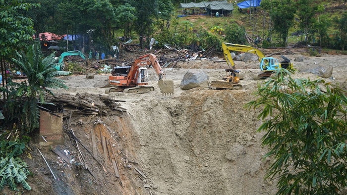 Dốc toàn lực tìm kiếm người mất tích tại Trà Leng - 1