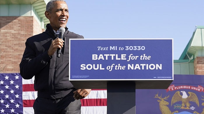 Ông Obama lần đầu xuất trận cùng Joe Biden tại bang chiến trường - 5 Ông Obama lần đầu xuất trận cùng Joe Biden tại bang chiến trường - 5
