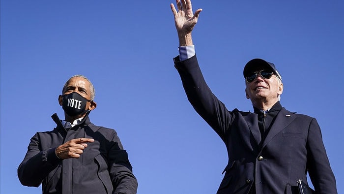 Ông Obama lần đầu xuất trận cùng Joe Biden tại bang chiến trường - 1 Ông Obama lần đầu xuất trận cùng Joe Biden tại bang chiến trường - 1