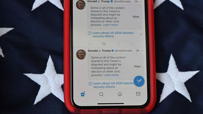Tài khoản Twitter của ông Donald Trump bị tước bỏ mọi đặc quyền - Ảnh 1.