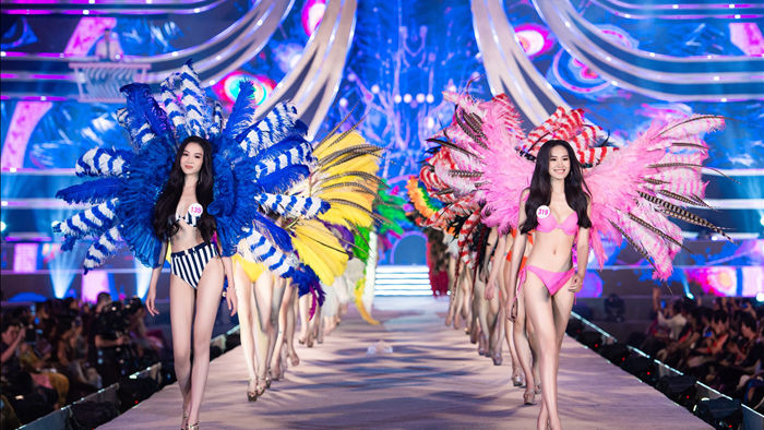 Cận cảnh màn diễn bikini bốc lửa của các thí sinh đẹp nhất Hoa hậu VN - Ảnh 9.