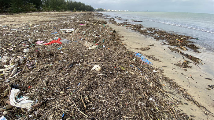 [Ảnh] Hơn 500 tấn rác dạt vào bãi biển Đà Nẵng - Ảnh 5.