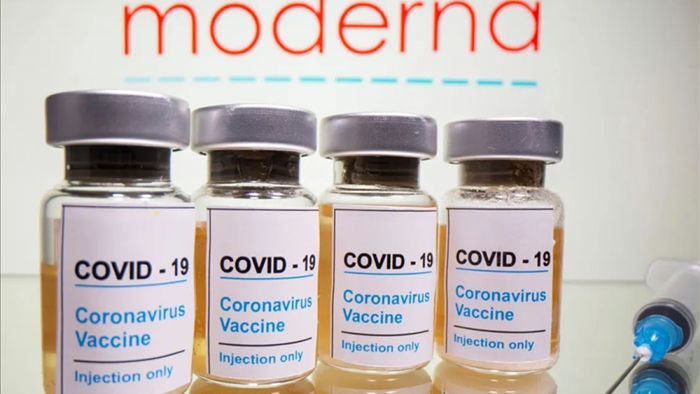 Vaccine ngừa Covid-19 của hãng Moderna. Ảnh: Guardian.