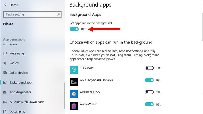 Hướng dẫn tắt ứng dụng ngầm giúp máy tính chạy Windows 10 mượt mà hơn - 4