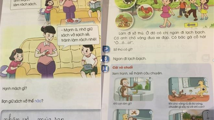 Cả 4 cuốn Tiếng Việt 1 có 'sạn': Nhà xuất bản Giáo dục Việt Nam nói gì? - 2