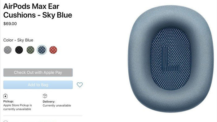 Đệm tai thay thế cho AirPods Max của Apple có giá lên tới 69 USD, không có củ sạc, cáp âm thanh giá 35 USD - Ảnh 1.