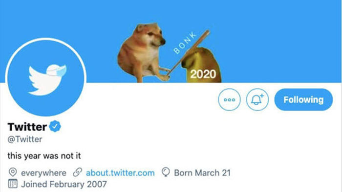 Twitter vừa đổi ảnh bìa tiễn vong năm 2020 bằng 1 meme khiến cộng đồng mạng cười nghiêng ngả - Ảnh 1.