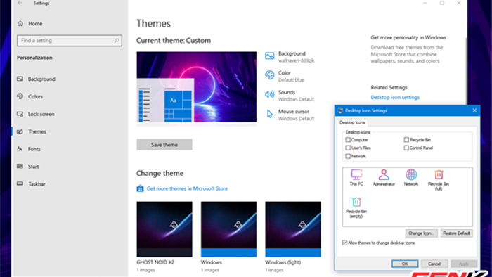 Hô biến Desktop của Windows 10 thành trạm không gian với bộ giao diện Neon Space - Ảnh 13.