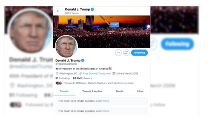 Chưa từng có: Twitter của Tổng thống Trump bị khóa trong 12 giờ - 1
