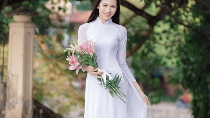 Hoa khôi Học viện Phụ nữ - Vẻ đẹp truyền thống với mái tóc dài thướt tha - 5