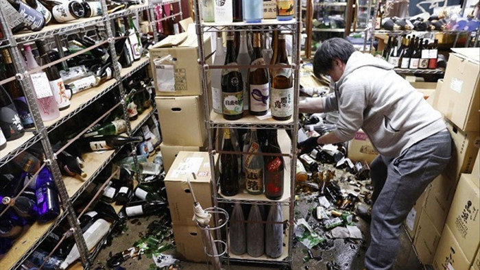 Hình ảnh hậu quả trận động đất ở phía đông Nhật Bản