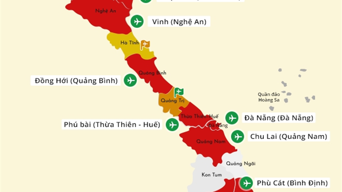 Infographic: Bản đồ mạng lưới sân bay dày đặc ở Việt Nam - 1