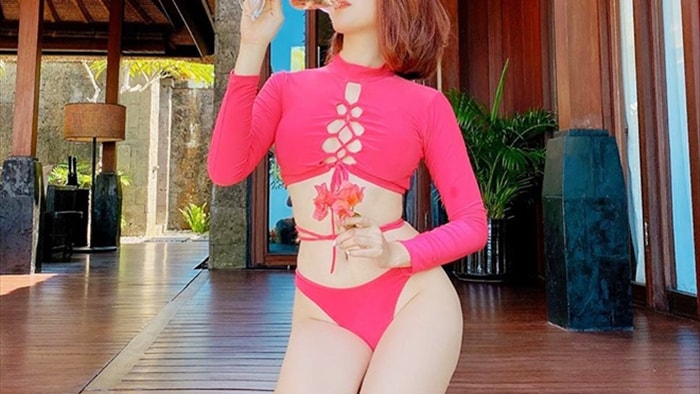 Thúy Ngân diện bikini khoe vóc dáng nóng bỏng - Ảnh 4.