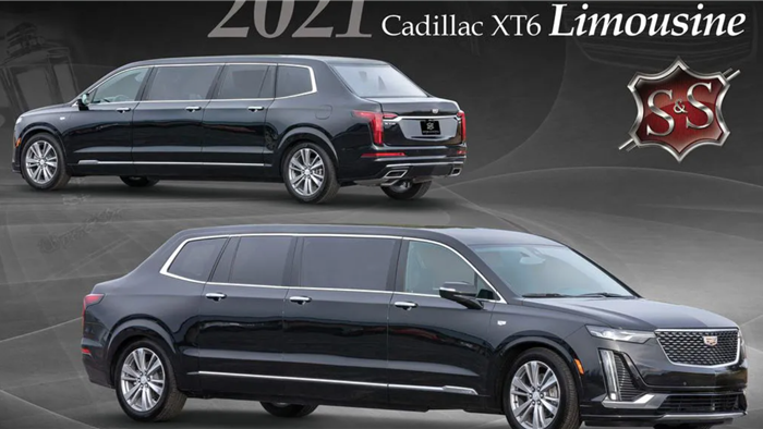 Chiếc xe Cadillac XT6 limousine với tên gọi Presidential