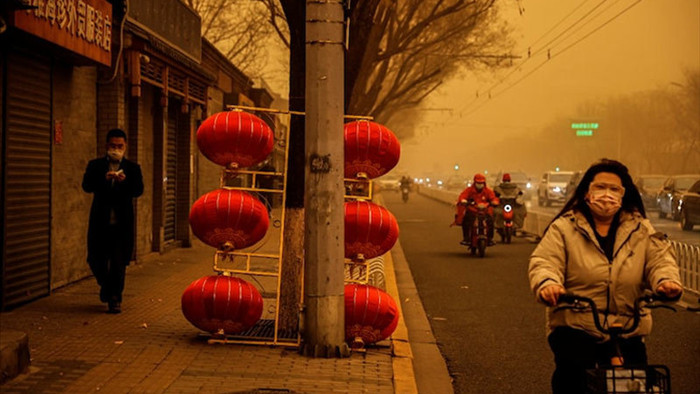 Hình ảnh ô nhiễm không khí đáng sợ ở Bắc Kinh
