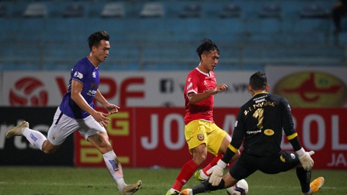 Ghi bàn phút 90, Hà Nội FC chật vật hòa Hà Tĩnh - 1