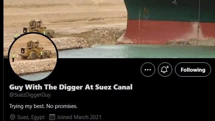 Ngập tràn ảnh chế siêu tàu Ever Given mắc kẹt trên kênh đào Suez