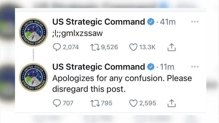Tweet nghi làm lộ mã phóng vũ khí hạt nhân của Mỹ là 'tác phẩm' của một đứa trẻ - 1
