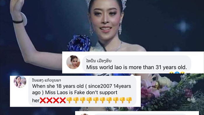 Hoa hậu Lào 2021 bị khán giả tố cáo gian lận 5 tuổi, đòi tước vương miện