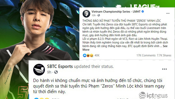 Ma vương eSports Việt bị cấm thi đấu vĩnh viễn khỏi giải VCS