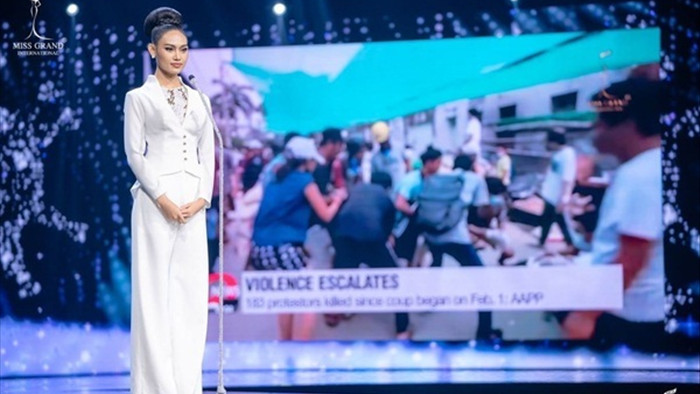 Nhan sắc Hoa hậu Hòa bình Myanmar bị truy nã