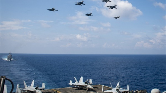 Nhóm tàu sân bay Mỹ diễn tập tại Biển Đông