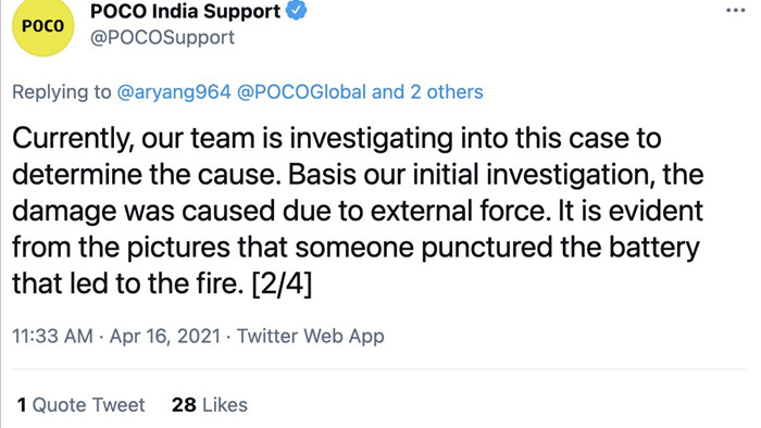 POCO X3 phát nổ khi đang sạc, Xiaomi chối bỏ trách nhiệm - Ảnh 3.