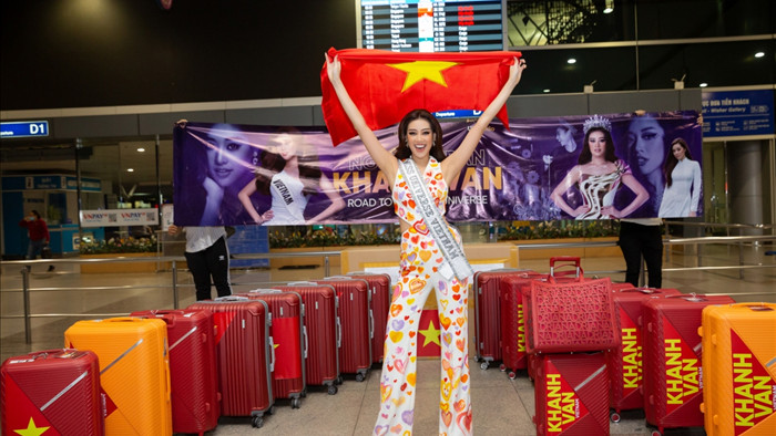 Hoa hậu Khánh Vân đại diện Việt Nam tham dự đấu trường sắc đẹp Miss Universe.