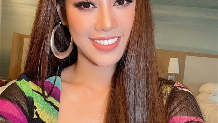 Hoa hậu Khánh Vân khoe eo con kiến trong ngày tập đầu tiên ở Miss Universe - 3