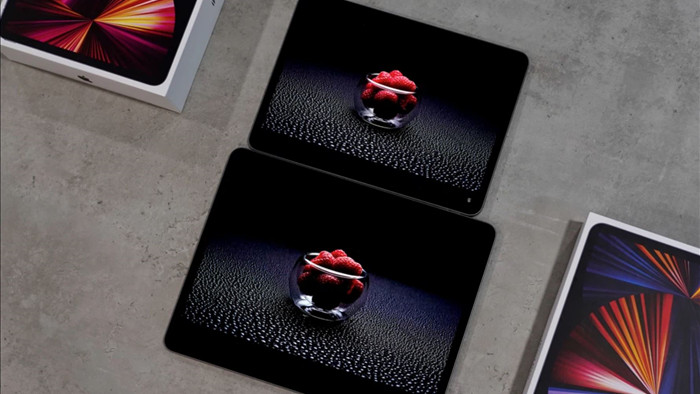 Màn hình Mini LED của iPad Pro 2021 gặp hiện tượng lan sáng với những nội dung màu sáng trên nền đen - Ảnh 1.
