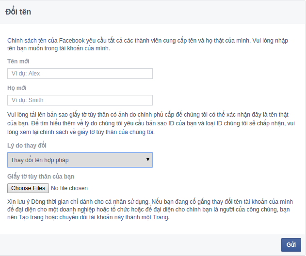 Hướng dẫn đổi tên Facebook khi chưa đủ 60 ngày