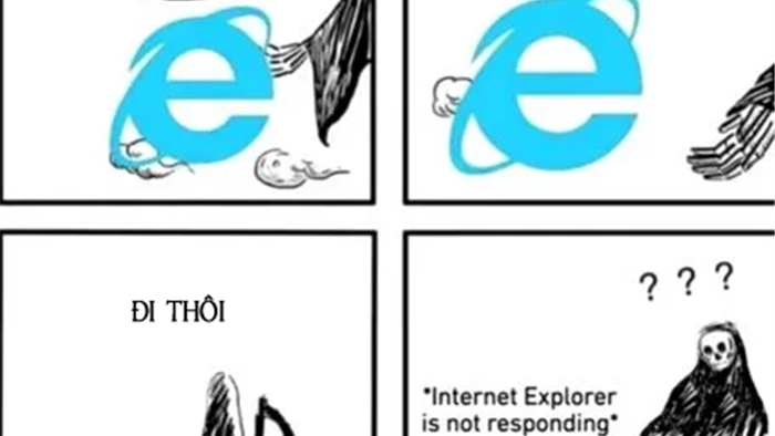 Loạt ảnh hài hước khi Internet Explorer bị khai tử