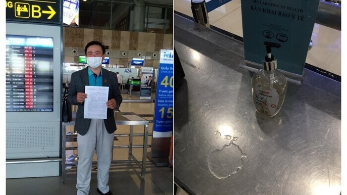 Cảng hàng không quốc tế Nội Bài bác tin dùng nước lã làm dung dịch sát khuẩn - 1