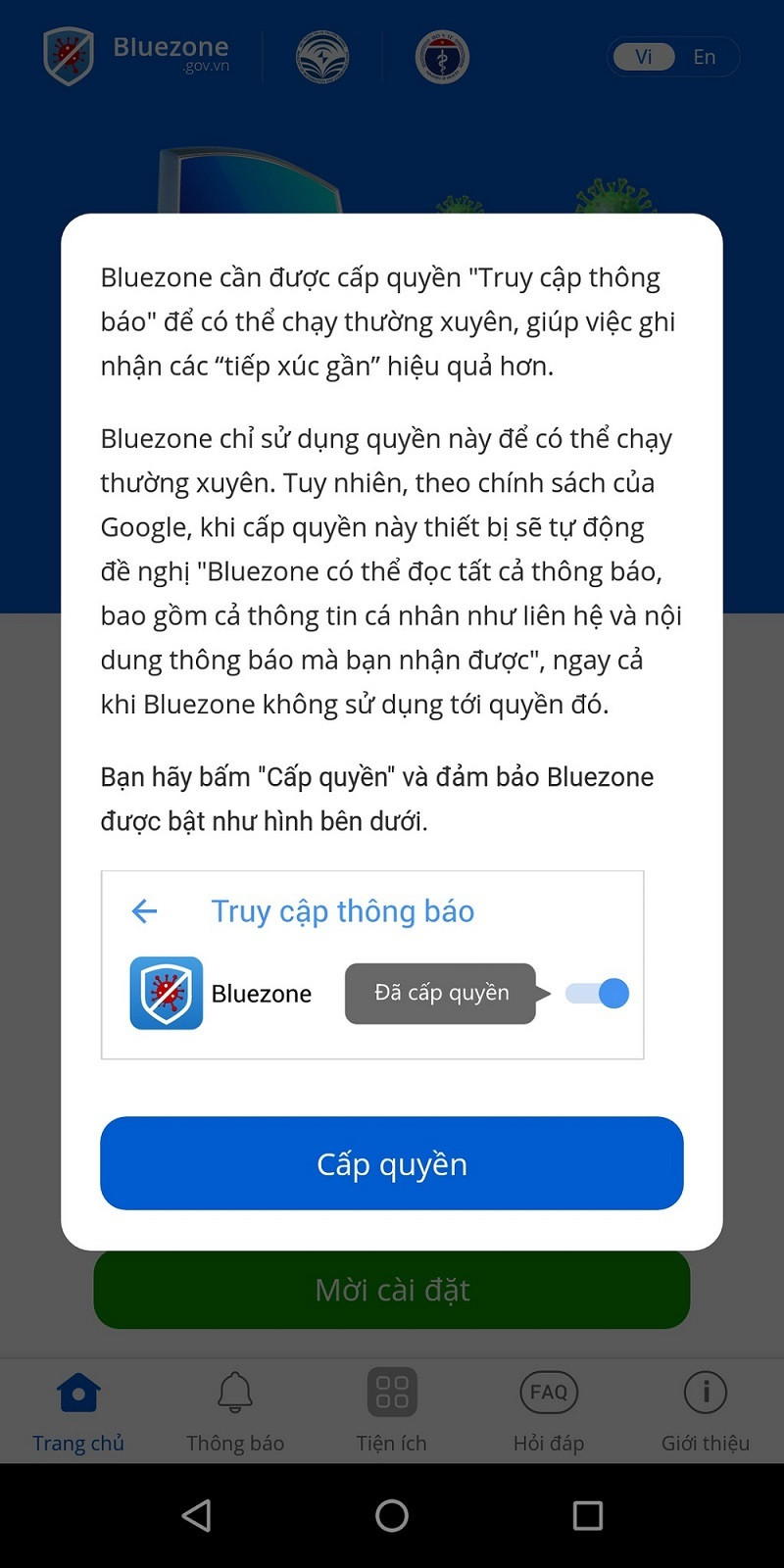 Hướng dẫn sử dụng Bluezone bản mới nhất